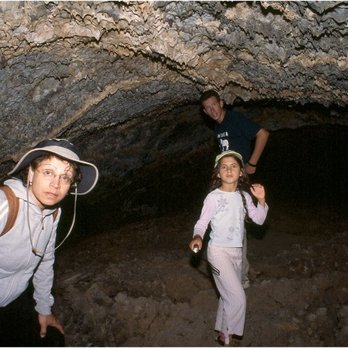 Lava Beds National Monument - Inside one of the lava tubes.  It was a good thing that I brought along a flash unit, with my camera. - Landmarks & Historical Buildings Near Me - Tulelake, California