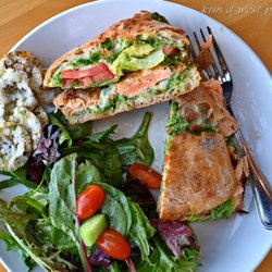 Turquoise Restaurant - Another view of the Open-faced Salmon Panini