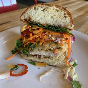 Industrial Eats - Half of the Banh Mi sandwich. - Pizza Near Me - Buellton, California Industrial Eats - Half of the Banh Mi sandwich. - Pizza Near Me - Buellton, California