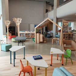 Cleveland Public Library - Martin L King Jr - Children's play area.