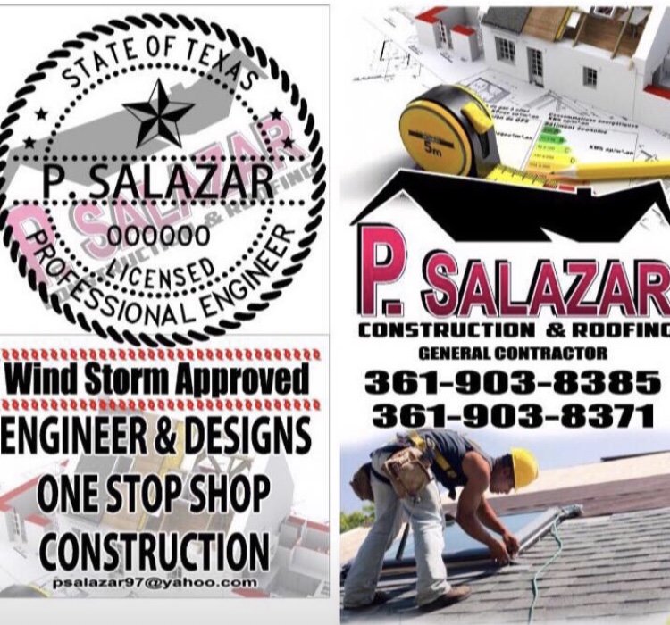 Slide of P Salazar Construction Roofing