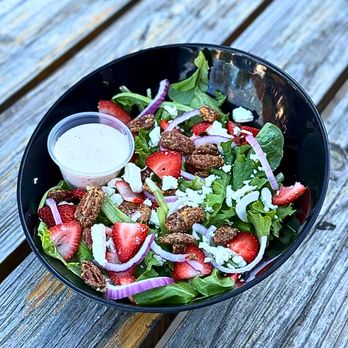 Wooden Hill Brewing - Strawberry Fields Salad
Mixed Greens | Sliced Strawberries | Crumbled Feta |
Red Onion | House Candied Pecans | Lemon Yogurt Dressing - Breweries Near Me - Edina, Minnesota Wooden Hill Brewing - Strawberry Fields Salad
Mixed Greens | Sliced Strawberries | Crumbled Feta |
Red Onion | House Candied Pecans | Lemon Yogurt Dressing - Breweries Near Me - Edina, Minnesota