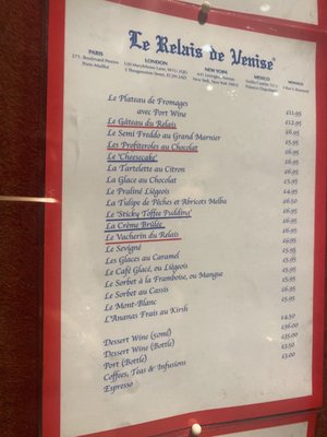 Le Relais de Venise L'Entrecote - Marylebone by null