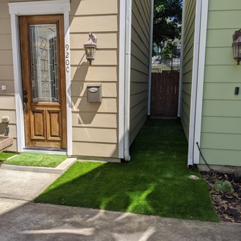 Number One Turf - Townhouse landscaping - Artificial Turf Near Me - Houston, Texas