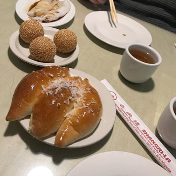 Shangri-La - Coconut bun, sesame ball and shrimp - Dim Sum Near Me - West Bloomfield, Michigan Shangri-La - Coconut bun, sesame ball and shrimp - Dim Sum Near Me - West Bloomfield, Michigan