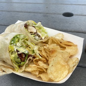 D'lish At The Beach - BLAT bacon lettuce avocado and tomato with a side of potato chips. (I found a bug in my wrap) - Cafes Near Me - Ewa Beach, Hawaii D'lish At The Beach - BLAT bacon lettuce avocado and tomato with a side of potato chips. (I found a bug in my wrap) - Cafes Near Me - Ewa Beach, Hawaii