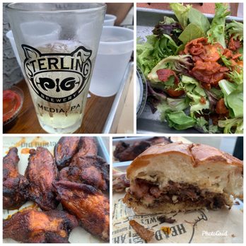 Sterling Pig Brewery - Cider, Salad, Perfect Wings & Brisket Sandwich. - Breweries Near Me - Media, Pennsylvania Sterling Pig Brewery - Cider, Salad, Perfect Wings & Brisket Sandwich. - Breweries Near Me - Media, Pennsylvania