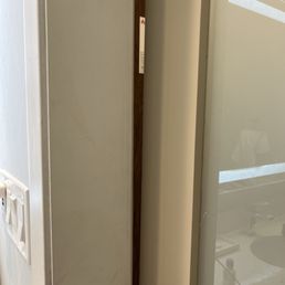 Bathroom that doesn't shut all the way Bathroom that doesn't shut all the way