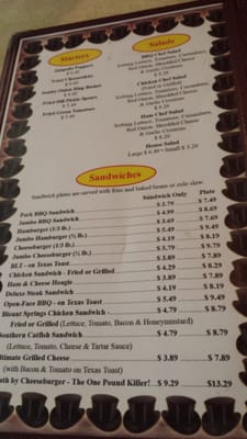 Menu photo 4 Top Hat Barbecue Blount Springs, AL Menu photo 4 Top Hat Barbecue Blount Springs, AL