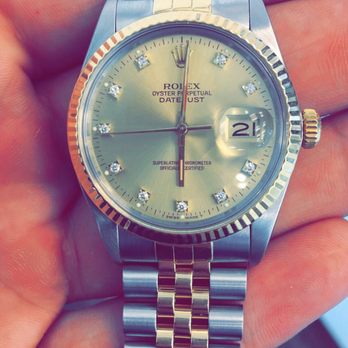 Modern Swiss - Rolex DateJust Two Tone with Champagne Diamond Face 18k - Watches Near Me - Los Angeles, California Modern Swiss - Rolex DateJust Two Tone with Champagne Diamond Face 18k - Watches Near Me - Los Angeles, California