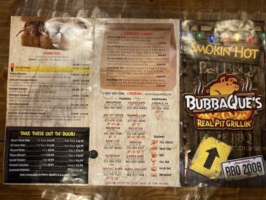 Menu photo 1 BubbaQue's Leesville, LA