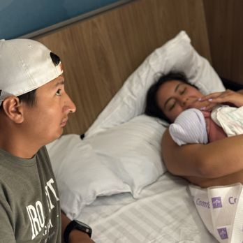 Houston Methodist At Willowbrook - The Murphy bed in the low-intervention birth suite. It's queen sized and very comfortable when delivering! - Midwives Near Me - Houston, Texas