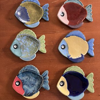 The Studio Fairfield - Fish trinket dishes - Art Classes Near Me - Fairfield, Connecticut