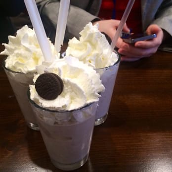 Burger Bar Chicago - Milk shake divided 3 ways! - Burgers Near Me - Chicago, Illinois Burger Bar Chicago - Milk shake divided 3 ways! - Burgers Near Me - Chicago, Illinois