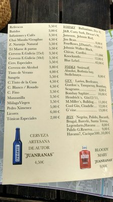 Menu photo 2 El Huerto de Juan Ranas Granada, GR Menu photo 2 El Huerto de Juan Ranas Granada, GR