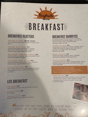 Menu photo 3 Brightside Cafe Sioux City, IA