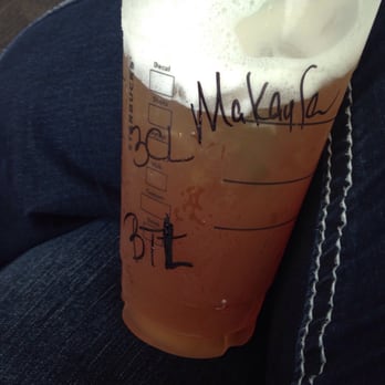 Starbucks - They spelled my name correctly at least. - Coffee & Tea Near Me - Houston, Texas