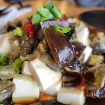Jin's MiFen - Delicious century egg with silken tofu in soy vinaigrette - Chinese Near Me - Ajax, Ontario