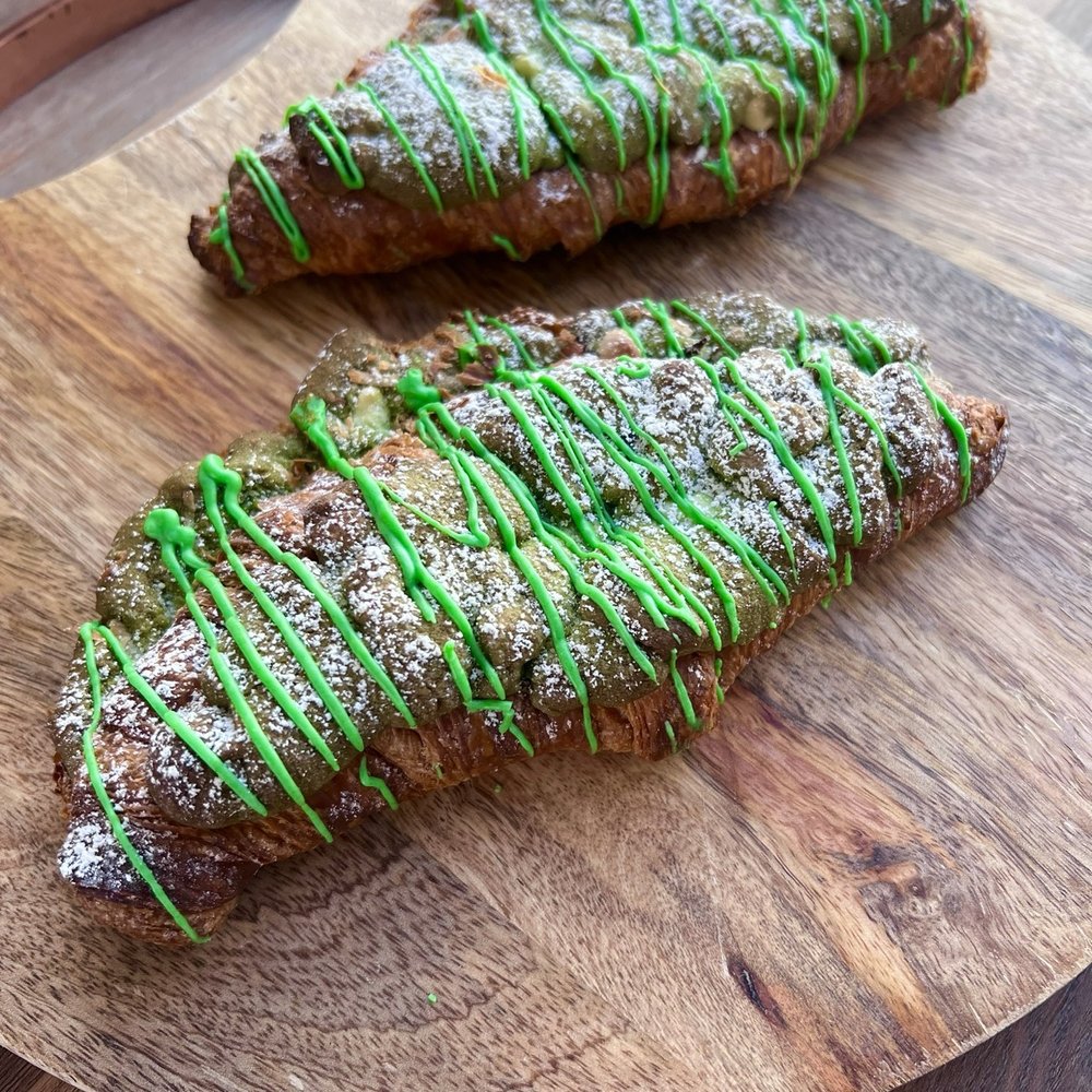 AKookie Co. - Pandan krookie stuffed croissant - Bakeries Near Me