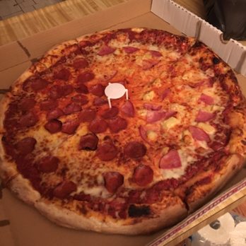 Monavala Pizza - Custom-Pizza! Half pepperoni and Half Hawaiian! X-Large - Italian Near Me - El Cajon, California