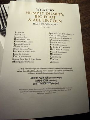 Menu photo 2 Hawksmoor New York, NY