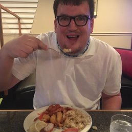 My son enjoying his dinner! My son enjoying his dinner!
