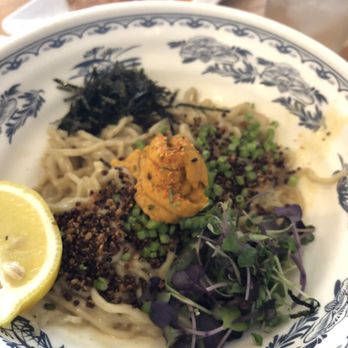 DOMU - Sea Urchin and noodles, definitely an acquired taste. - Ramen Near Me - Jacksonville, Florida DOMU - Sea Urchin and noodles, definitely an acquired taste. - Ramen Near Me - Jacksonville, Florida