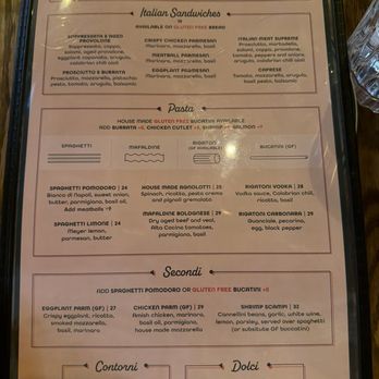 Serano's Italian - Menu - Italian Near Me - New York, New York