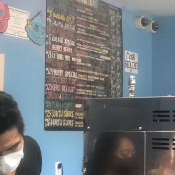Jojo's Shave Ice - Menú- you can also create your own - Shaved Ice Near Me - Kapaa, Hawaii