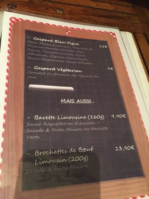 Menu photo 7 Gaspard Burger Angoulême, 16