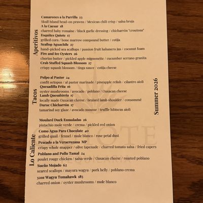 Menu photo 1 Quiote Tequilaria Tampa, FL