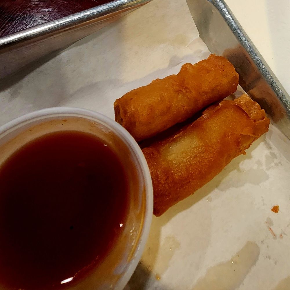 Lumpia. Only 2 left because we ate them up! Lumpia. Only 2 left because we ate them up!