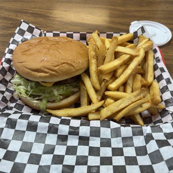 Hank's Hamburgers - Single patty w/ chz n FFs. - Fast Food Near Me - Tulsa, Oklahoma
