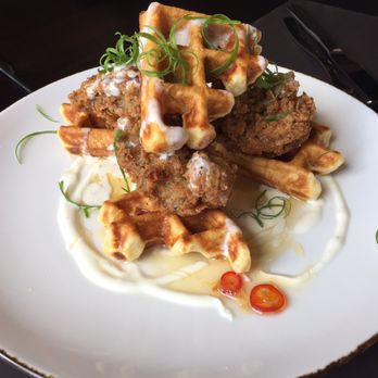 The Carbon Bar - Deep fried Chicken with Waffle - Barbeque Near Me - Toronto, Ontario The Carbon Bar - Deep fried Chicken with Waffle - Barbeque Near Me - Toronto, Ontario
