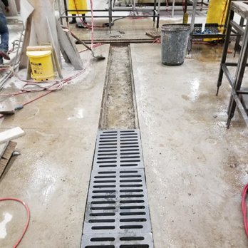 Installation Of Commercial Floor Drains At A Factory Yelp