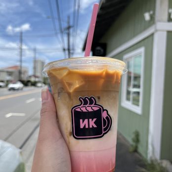 Neko Koneko - 5.6.23 Their special Black Pink drink! Was Ono! Hope they bring it back. - Coffee & Tea Near Me - Honolulu, Hawaii