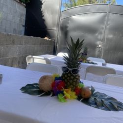 A La Fiesta - We ordered chairs and 8' tables for our backyard luau. Our guests loved everything!