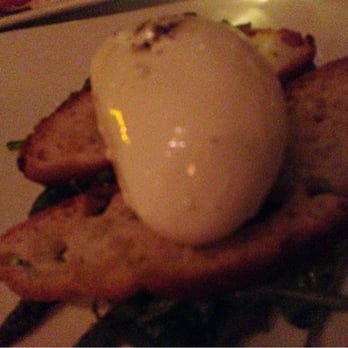 Bricco - Burrata on crostini with red peppers and broccoli rabe - Italian Near Me - Boston, Massachusetts Bricco - Burrata on crostini with red peppers and broccoli rabe - Italian Near Me - Boston, Massachusetts