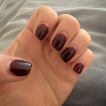 Holmdel Nails - Gel Manicure Plum Passion - Nail Salons Near Me - Holmdel, New Jersey