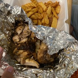 Taste Of Jamaica - Pulled Jerk Chicken Sandwich with Fries