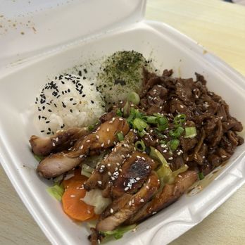 Hawaiian BBQ House - Half and Half Plate - Hawaiian Near Me - Laramie, Wyoming Hawaiian BBQ House - Half and Half Plate - Hawaiian Near Me - Laramie, Wyoming