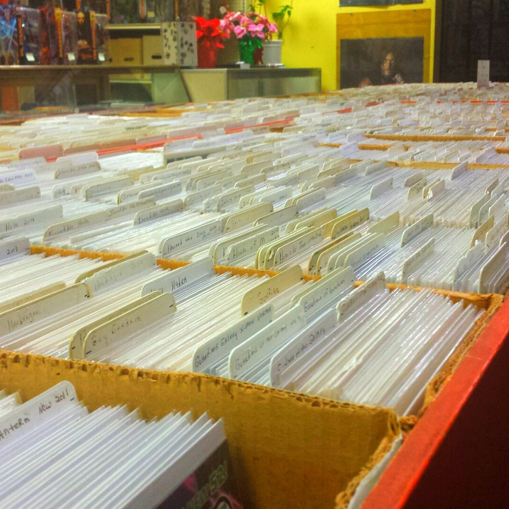 Comics Universe - Back issues table. There's another table not pictured. - Comic Books Near Me - Jackson, Tennessee Comics Universe - Back issues table. There's another table not pictured. - Comic Books Near Me - Jackson, Tennessee