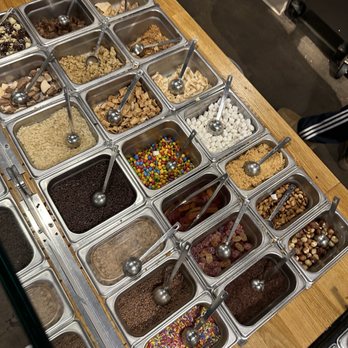Eb & Bean - Most of these toppings are vegan - Ice Cream & Frozen Yogurt Near Me - Portland, Oregon