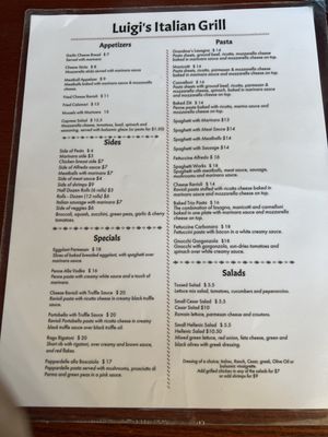 Menu photo 2 Luigi’s Italian Grill Madison, AL Menu photo 2 Luigi’s Italian Grill Madison, AL