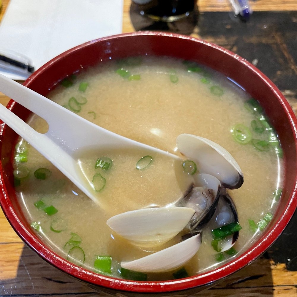 Misaki - Asari miso soup - Great portion!! - Sushi Bars Near Me - Aurora, Colorado Misaki - Asari miso soup - Great portion!! - Sushi Bars Near Me - Aurora, Colorado