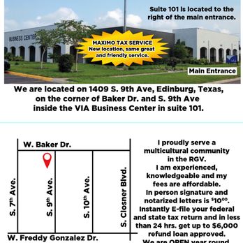 Maximo RGV - Ad 2 - Tax Services Near Me - Edinburg, Texas Maximo RGV - Ad 2 - Tax Services Near Me - Edinburg, Texas