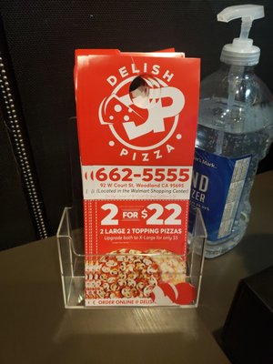 Menu photo 1 Delish Pizza Woodland, CA Menu photo 1 Delish Pizza Woodland, CA