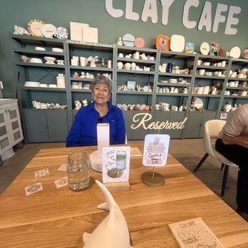 Clay Cafe - Fun times - mom finally found her pottery to get creative on. - Paint-Your-Own Pottery Near Me - Santa Monica, California Clay Cafe - Fun times - mom finally found her pottery to get creative on. - Paint-Your-Own Pottery Near Me - Santa Monica, California