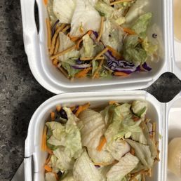 Rotting salads with take out Rotting salads with take out