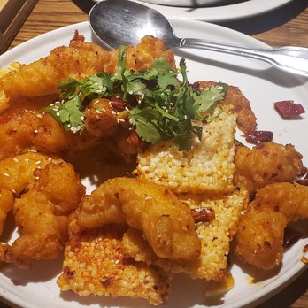 Duck n Bao - Spicy shrimp with rice cakes - Szechuan Near Me - Cypress, Texas